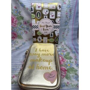 Too Faced Best Year Ever 2018 Holiday Makeup Set 3 Palettes‎ + Bag + Mascara